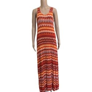 Calvin Klein Tie Dye Stretch Maxi Dress Women's Sz 4 Small